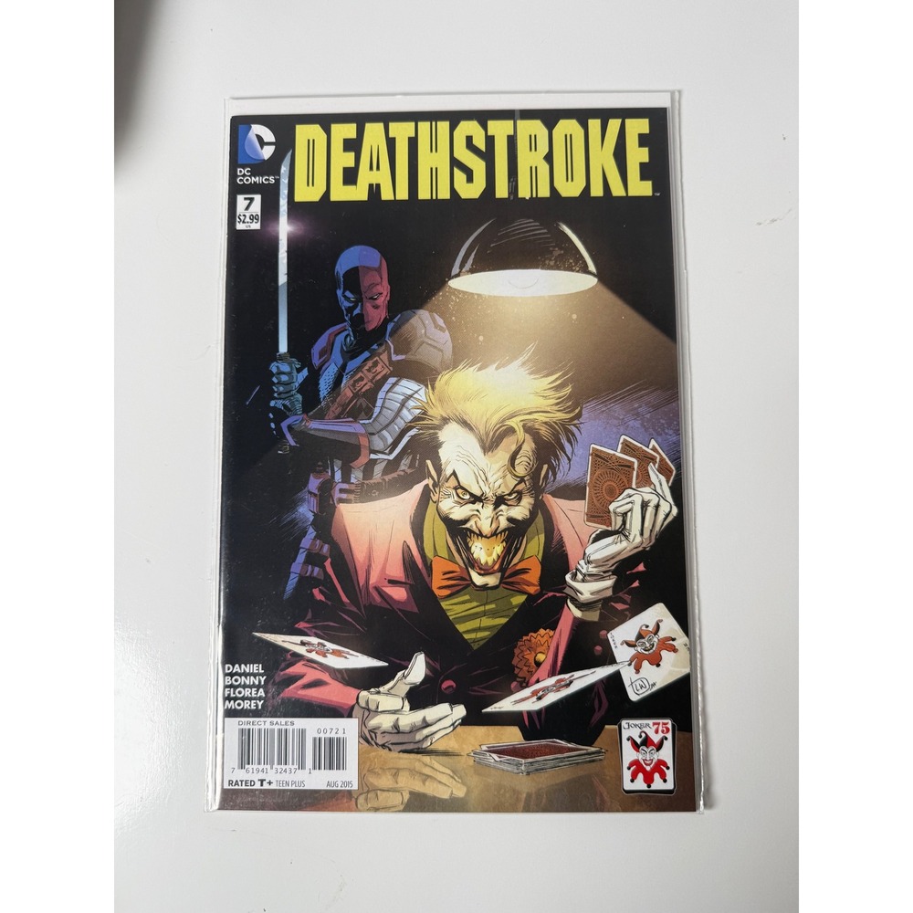 Deathstroke 7 2015 Joker Variant Lee Weeks DC Comics New 52